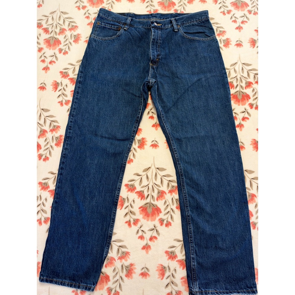 Wrangler Premium Quality Mens Straight Fit Blue Jeans 36x29 954T1MS Denim